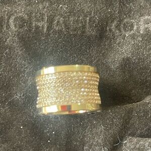 Michael Kors gold barrel ring-size 7
